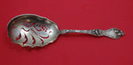 Les Cinq Fleurs by Reed and Barton Sterling Silver Macaroni Spoon Pierced 9 1/4"
