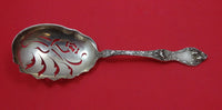Les Cinq Fleurs by Reed and Barton Sterling Silver Macaroni Spoon Pierced 9 1/4"