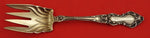 Meadow Rose by Wallace Sterling Silver Dessert Fork GW large fluted 5 1/4"