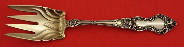 Meadow Rose by Wallace Sterling Silver Dessert Fork GW large fluted 5 1/4"