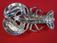 Grande Baroque Wallace Sterling Silver Long Lobster Seafood Set Wilton Platter