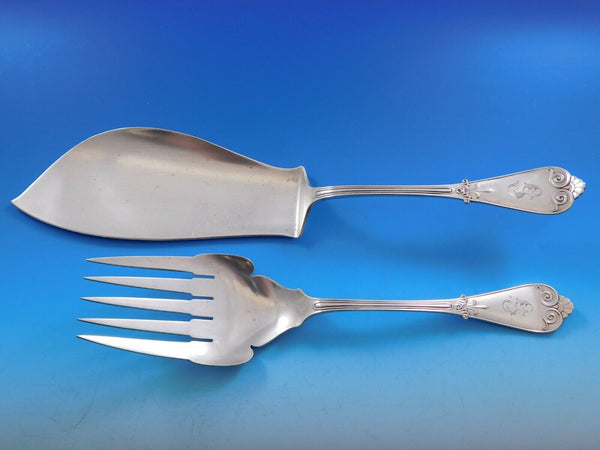 Beekman by Tiffany and Co Sterling Silver Fish Serving Set 2pc w/5-Tine Fork