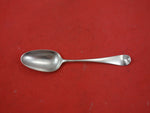 English Georgian Sterling Silver Dessert Spoon London 1760's Worn Marks Crests