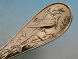 Japanese by Tiffany and Co Sterling Silver Salad Serving Fork 9 7/8" Bird motif