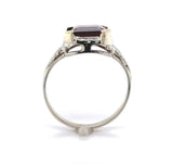 10k White Gold 3.90ct Genuine Natural Rhodolite Garnet Ring Size 8.25 (#J6385)