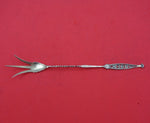 Dresden by Whiting Sterling Silver Lettuce Gold Washed Pierced 9" Serving