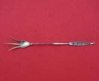 Dresden by Whiting Sterling Silver Lettuce Gold Washed Pierced 9" Serving