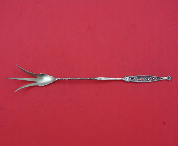 Dresden by Whiting Sterling Silver Lettuce Gold Washed Pierced 9" Serving