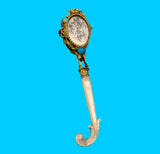 Gilt Bronze Tussie Mussie Posey Posy Holder with Flirting Mirrors (#J1300)