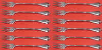 Grand Colonial by Wallace Sterling Silver Cocktail Fork Set 12 pieces 5 5/8"