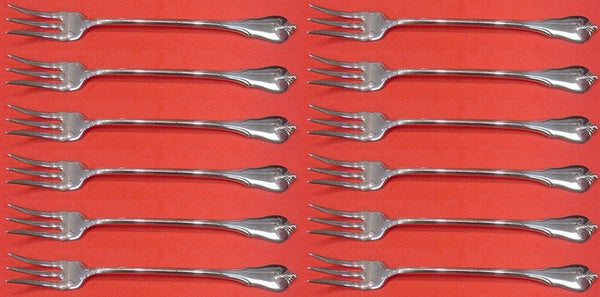 Grand Colonial by Wallace Sterling Silver Cocktail Fork Set 12 pieces 5 5/8"