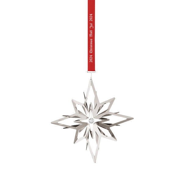 2024 Georg Jensen Christmas Holiday Ornament Silver Plated Star Mobile - Vtg NOS