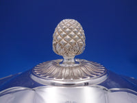 Christofle Silverplate Covered Vegetable Bowl w/ handles Pinecone Finial (#7358)
