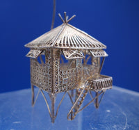 Filigree by Unknown Sterling Silver Doll House Miniature House on Stilts (#6889)