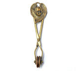 Victorian Brass Skirt Lifter with Winged Angel Cherub 6" (#J1345)