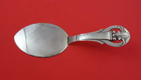 Danish Sterling Pastry Server FH AS hand wrought hammered leaf handle 6 7/8"