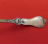 Cone by John L. Westervelt Coin Silver Soup Ladle Shell Bowl 13" Serving Antique