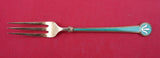 David Andersen Norwegian Sterling Cocktail Fork Vermeil w/ turquoise 5 3/8"