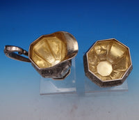 New Queens by Durgin Sterling Silver Tea Set 4pc #57 Monogrammed (#8328)