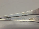 Walker and Hall English Sterling Silver Berry Spoon 4pc Set 8 3/4" in Fitted Box