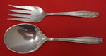 Stradivari by Wallace Sterling Silver Salad Serving Set 2pc All Sterling 8"