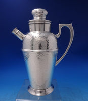 Apollo by Bernard Rice's Sons Inc Silverplate Martini Set 9pc Hammered (#7136)