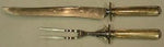 Embassy Scroll by Lunt Sterling Silver Roast Carving Set 2pc HH WS Heirloom