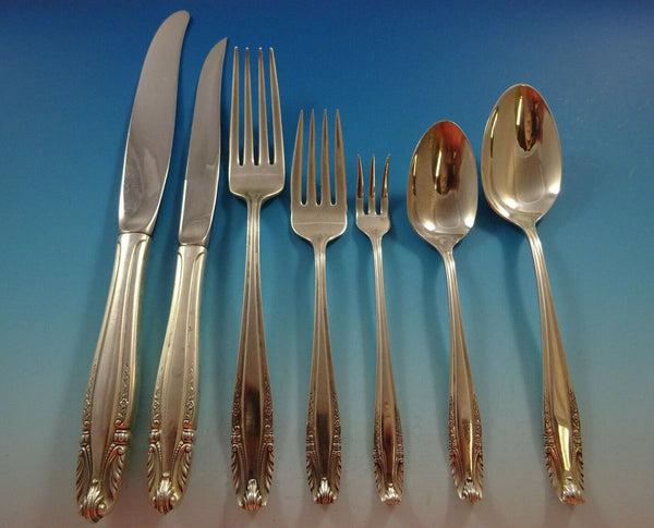 Stradivari by Wallace Sterling Silver Flatware Set For 8 Service 60 Pcs Dinner