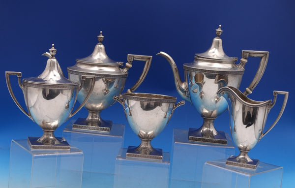 Etruscan by Gorham Sterling Silver Tea Set 5pc (#8493) Wonderful!