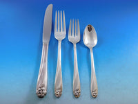 Daffodil by 1847 Rogers Silverplate Flatware Set for 8 Service 57 pieces Dinner