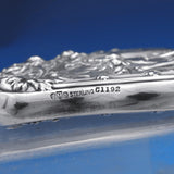 Tiffany and Co Sterling Silver Hand Mirror #C1192 w/ Love Birds Cherubs (#8849)