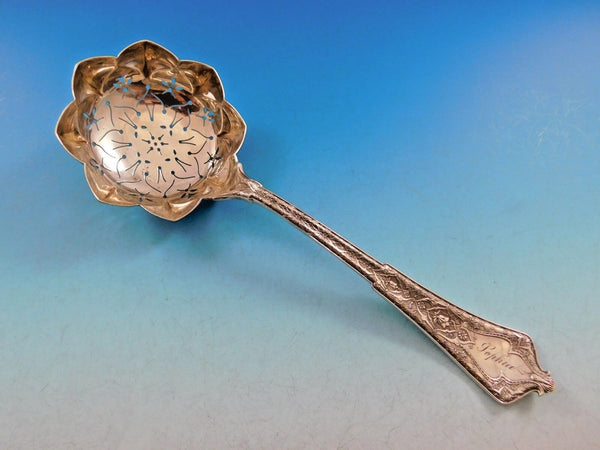 Persian by Tiffany and Co. Sterling Silver Pea Spoon Flower Bowl Pierced 8 1/2"