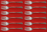 Eighteenth Century by Reed and Barton Sterling Silver Salad Fork Set 12pc 6 1/2"