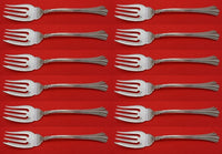 Eighteenth Century by Reed and Barton Sterling Silver Salad Fork Set 12pc 6 1/2"