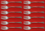 Eighteenth Century by Reed and Barton Sterling Silver Salad Fork Set 12pc 6 1/2"