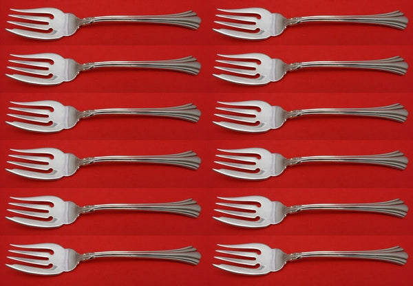 Eighteenth Century by Reed and Barton Sterling Silver Salad Fork Set 12pc 6 1/2"