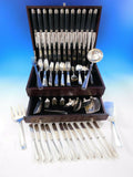 Art Deco Puiforcat French 950 Sterling Silver Flatware Set Dinner Service 125 pc