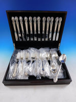 Wedding Bells by International Sterling Silver Flatware Set Service 61 pc S mono