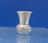 George Wish English Estate Sterling Silver Salt Dip and Pepper Set 2pc (#7379)