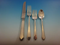 William and Mary by Lunt Sterling Silver Flatware Set 8 Service 56 Pieces