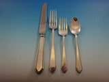 William and Mary by Lunt Sterling Silver Flatware Set 8 Service 56 Pieces