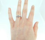 Platinum Genuine Natural Diamond Engagement Ring .66cts (#J750)