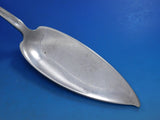 Lap Over Edge Acid Etched Tiffany Sterling Fish Server with Perch Fish 11 1/2"