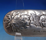 English Estate Sterling Silver and Cut Glass Dresser Box Cherubs c.1904 (#6752)