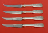 Sixteen-Ninety Engraved by Towle Sterling Silver Steak Knife Set 4pc Custom