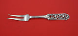 Norwegian Sterling Silver By Brodrene Lohne Cold Meat Fork #166 2-tine 8 3/4"