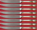 Brocade by International Sterling Silver Steak Knife Set 8pc Not Serrated Custom