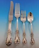 Wild Rose by International Sterling Silver Flatware Service 12 Set 90 pcs Dinner