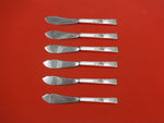 Classic Rose by Reed and Barton Sterling Silver Trout Knife Set 6pc HHWS Custom