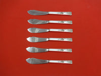 Classic Rose by Reed and Barton Sterling Silver Trout Knife Set 6pc HHWS Custom